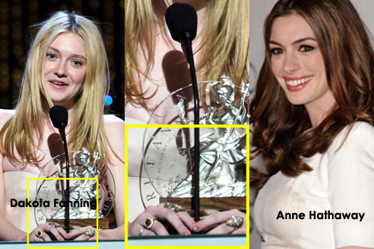 On Anne Hathaway's appearance