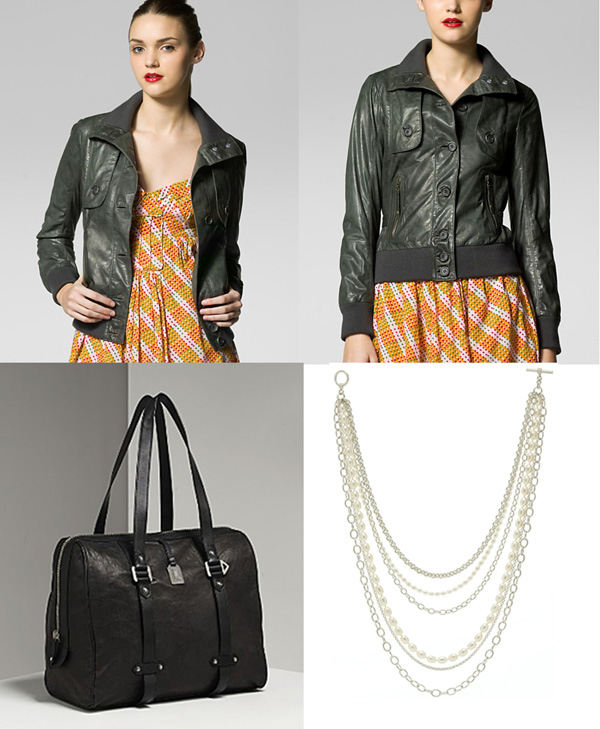 Rock & Roll Chic with Pearls, Leather and Chains