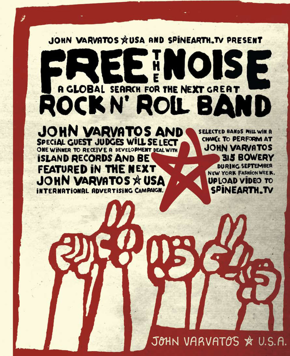 John Varvatos Rocks the World with ‘Free the Noise’ Band Competition