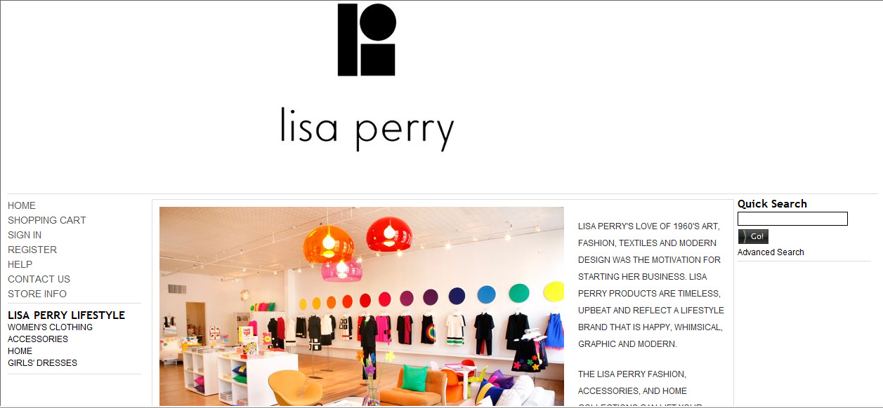 Lisa Perry Launches E-commerce Site