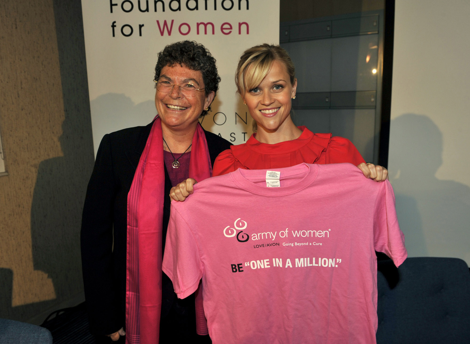 Reese Witherspoon Visits Avon Comprehensive Breast Center at San Francisco General Hospital