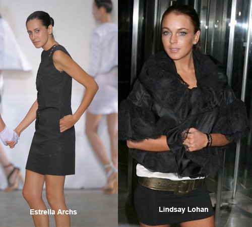 Estrella Archs and Lindsay Lohan Break the Mold at Emanuel Ungaro