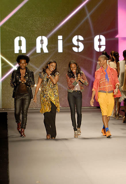 Tiffany Amber at Arise African Fashion Collective Spring 2010