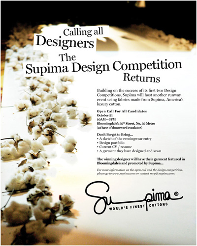 Open Call for Designers: Supima Design Competition