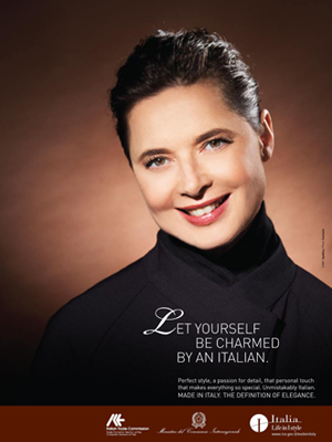 Isabella Rossellini Ready To Charm You For Italy