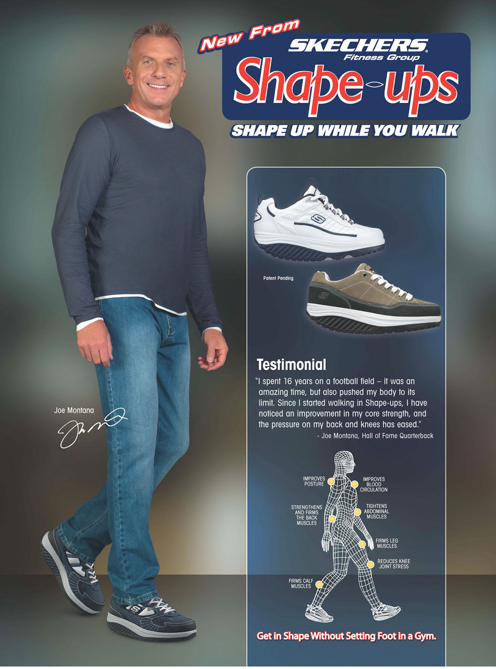 Joe Montana Endorses Skechers Shape-ups