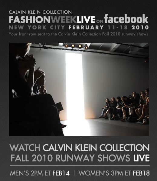 Calvin Klein Collection Goes Digital for Fall 2010