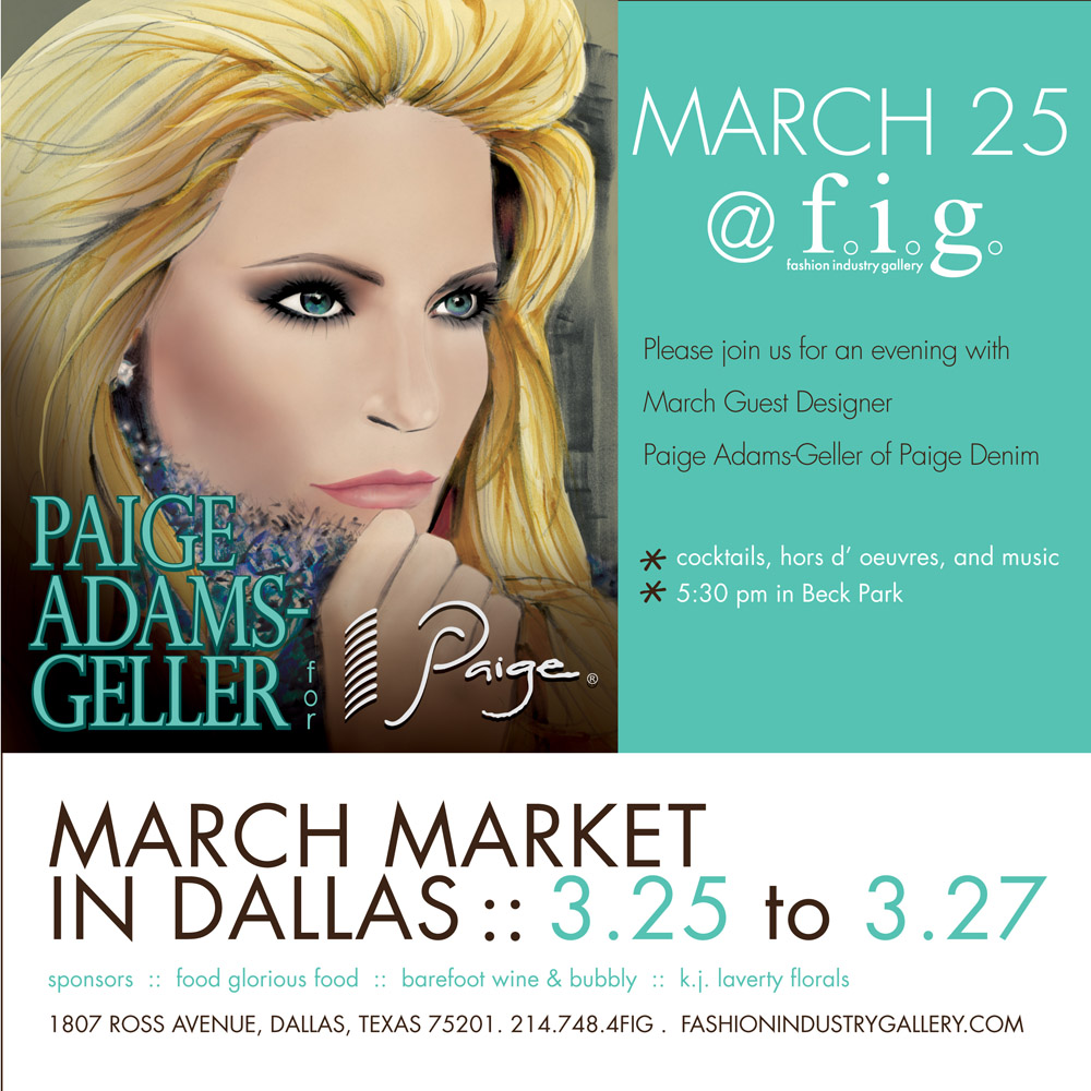 F.I.G. Hosts Paige Adams-Geller of Paige Denim at Dallas March Market