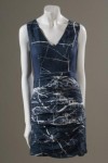 FIN, marble print dress, organic bamboo satin, fall 2010