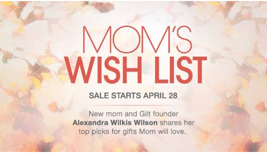 Gilt Groupe’s Top Picks for Mother’s Day