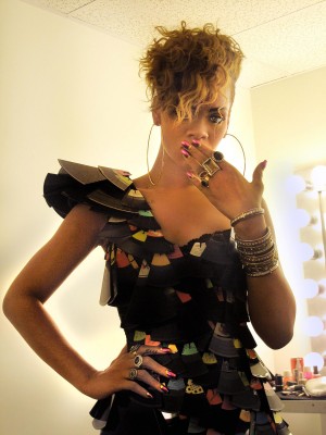 RIhanna in Pink with Golden Moons Minx by Kimmie Kyees