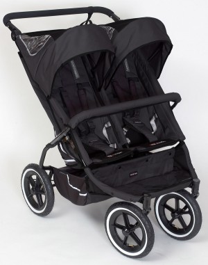 Phil and Teds Twin Black Stroller