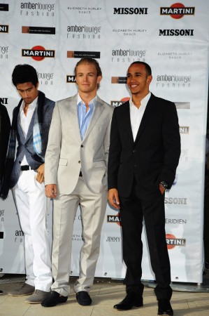 Lucas Di Grassi; Nico Rosberg; Lewis Hamilton