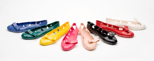 Plastic Ballet Flat Shoes from Moschino and Kartell