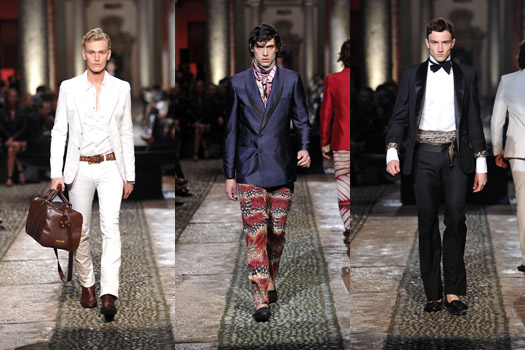 Roberto Cavalli Men Spring 2011: The Pleasure of Dressing Like a Man