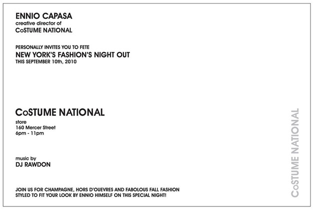 Fashion’s Night Out: Costume National, CBS Live Stream of FNO: The Show