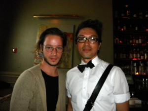 Damir Doma (left) with JJ Hernandez (right)