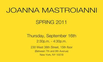 Preview: Joanna Mastroianni Spring 2011