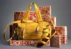 Deandra Gladiator ($158); Crosby Snake Print Archer Satchel ($418)