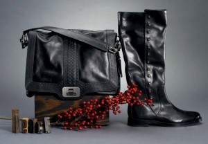 Valise Jenna Shoulder Bag ($428); Brooklyn Stud Boot ($348)