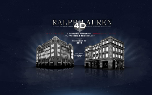RalphLauren.com Goes 4D for 10th Anniversary of UK e-Commerce Site