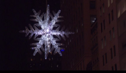 Snowflake Lights Up New York City