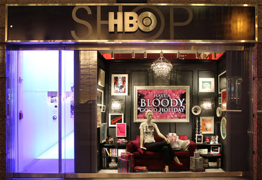 Store Windows in New York: The HBO Shop Celebrates the Holidays