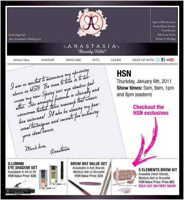 Anastasia Soare Shapes the Eyebrows at HSN
