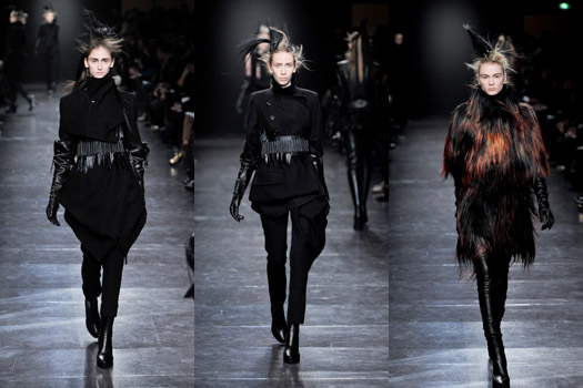 Ann Demeulemeester Fall 2011: Black Mythology – FashionWindows Network