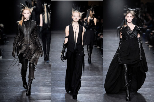 Ann Demeulemeester Fall 2011: Black Mythology