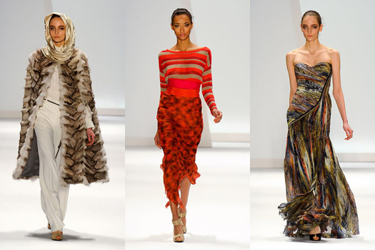 Carlos Miele Fall/Winter 2011,  Giving fall color!