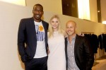 Amar'e Stoudemire, Lara Stone and Italo Zucchelli