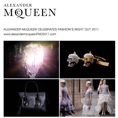 Alexander McQueen Celebrates FNO in New York, Los Angeles, London and Milan