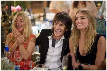 Sienna Miller, Ronnie Wood, Lily Donaldson Sienna Miller, Ronnie Wood, Lily Donaldson