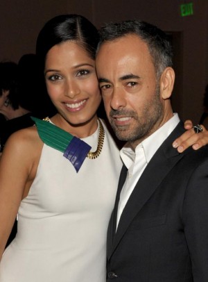 Freida Pinto and Francisco Costa 