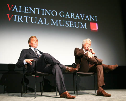 Valentino Garavani and Giancarlo Giammetti 