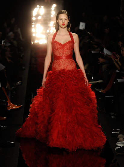Monique Lhuillier Fall 2012 is Red Hot