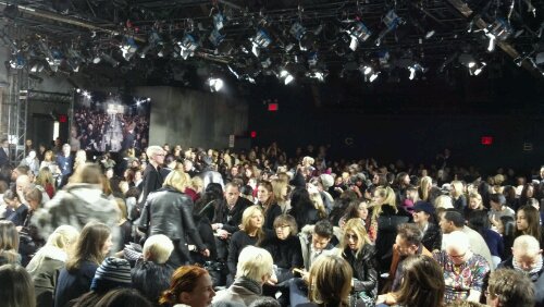 At DKNY Fall 2012 Show