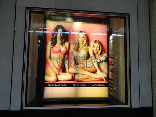 Store Windows in Dallas: Very Sexy by Victoria’s Secret