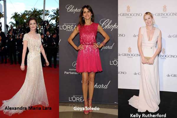 In Cannes: Alexandra Maria Lara, Kelly Rutherford, Goya Toledo ...