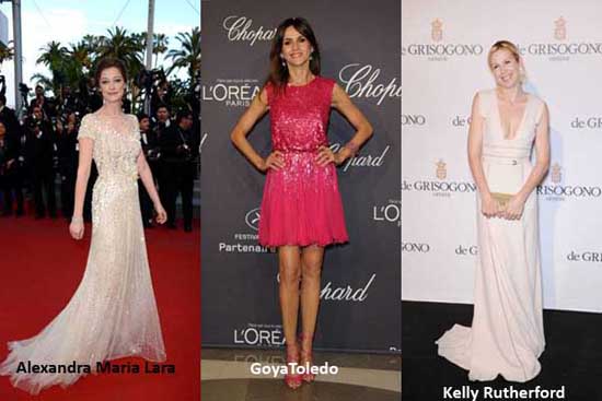 In Cannes: Alexandra Maria Lara, Kelly Rutherford, Goya Toledo