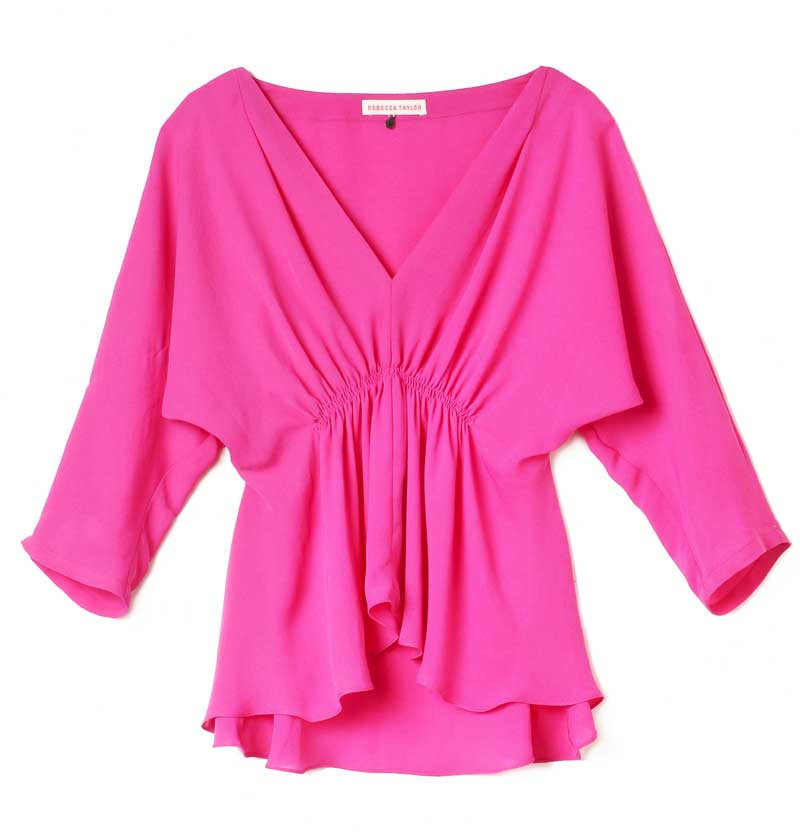 Rebecca Taylor Designs Pink Blouse for Triple Negative Breast Cancer Foundation