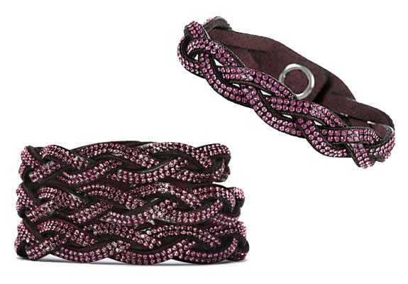 Swarovski Crystallized Rose Entwined Glamour Bracelet for BCA