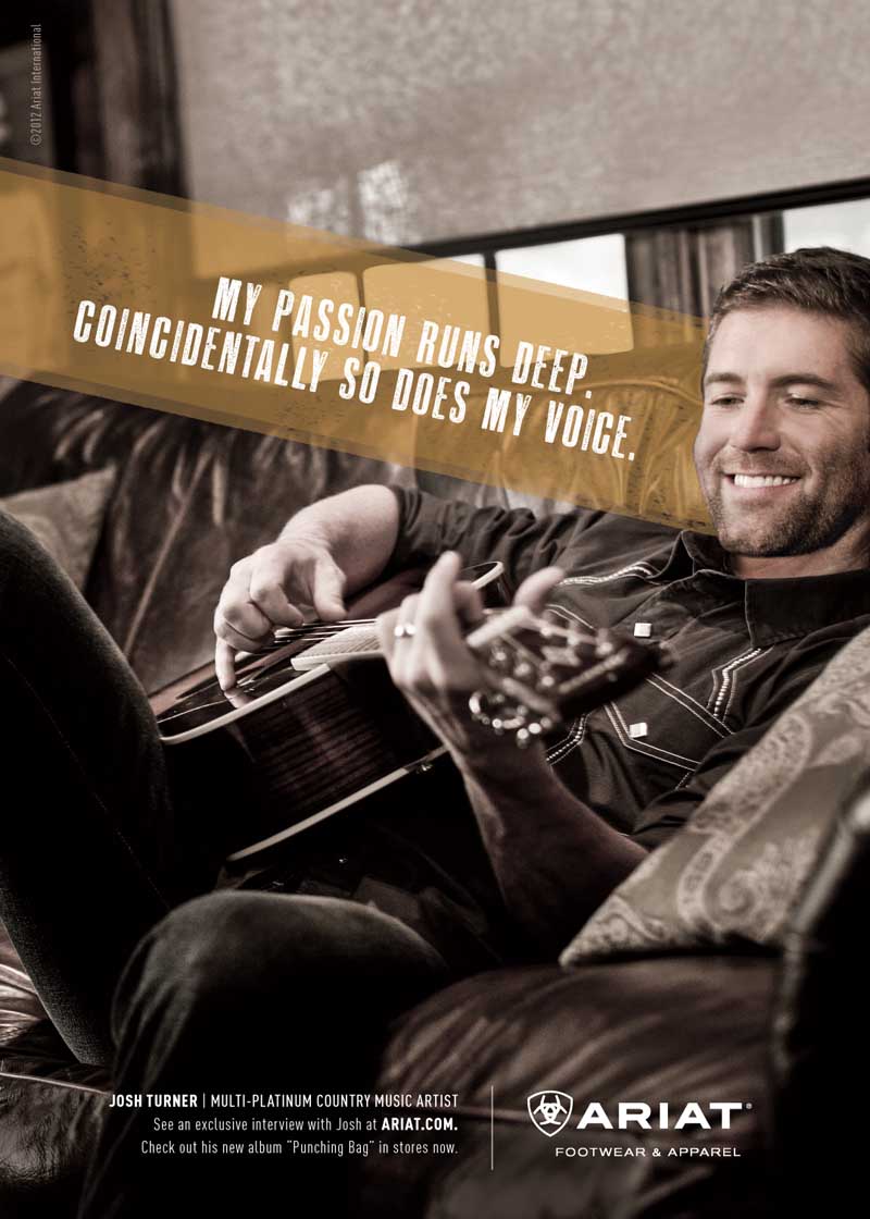 Ariat and Josh Turner Create Fashion and Music Synergy