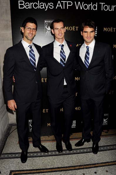 Finalists and Officials of Barclays ATP World Tour Finals 2012 Wear Faconnable