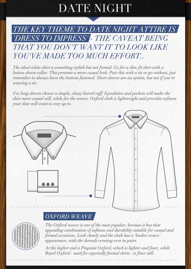 Debenhams Provides Pointers on the Perfect White Shirt: Date Night