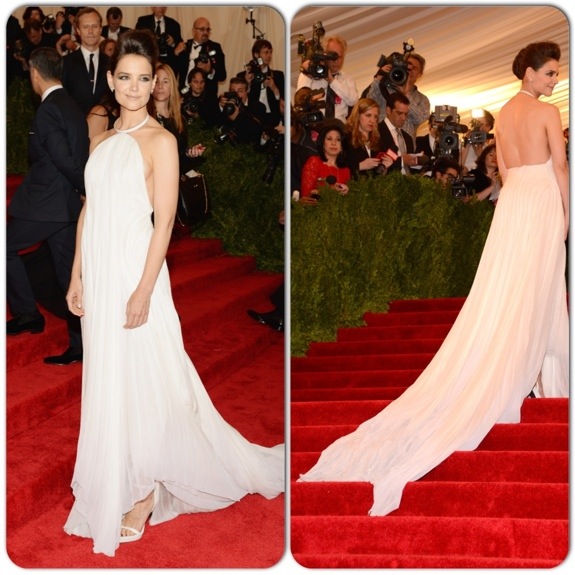 Katie Holmes wears Calvin Klein Collection at the Met Gala