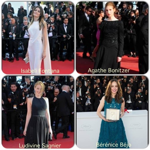 Isabeli Fontana, Agathe Bonitzer, Ludivine Sagnier, Bérénice Béjo rocked Elie Saab in Cannes