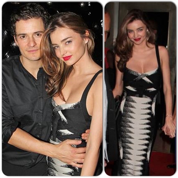 Miranda Kerr Turns Head with Hervé Léger