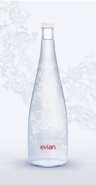 Elie Saab Designs Limited Edition Evian Water Bottle